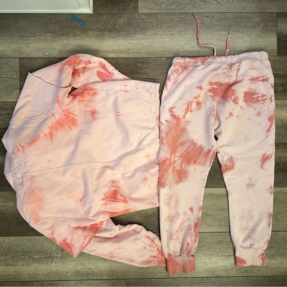 The Laundry room Pink Tie-Dye Hoodie and Joggers Set - Picture 3 of 4
